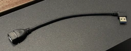 Переходник штекер USB A - гнездо USB A, угловой, v.3.0, 20 см (Type-R) фото от покупателей 1
