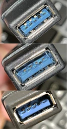 Переходник штекер USB A - гнездо USB A, угловой, v.3.0, 20 см (Type-R)