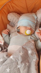 Пустышка латексная ортодонтична Котик 0+ Baby team Желтый