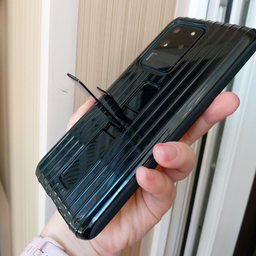 Чехол противоударный Protective Rugged Standing Cover SM-G988 с подставкой для Samsung Galaxy S20 Ultra Black фото от покупателей 1
