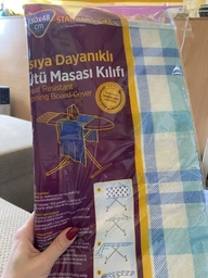 Чехол для гладильной доски Omak Plastik 130x49.5x0.5 см (40318) Фиолетовый с рисунком (8694816060147) фото от покупателей 3