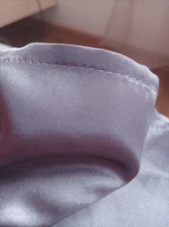 Атласное Бордово-бронзовое полуторное постельное белье Moka Textile 145*210 фото от покупателей 2
