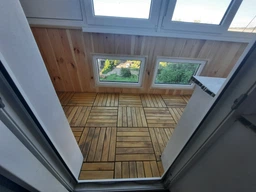 Садовый паркет-трапик в баню коричневый декинг HomeDeco 1шт 325х325х32 фото от покупателей 2