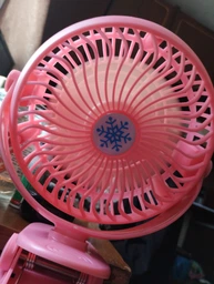 Переносной USB мини-вентилятор Mini Fan ML-F168 с аккумулятором на прищепке, розовый фото от покупателей 4