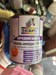 Эмаль Zebra Народный Мастер ПФ-115 588 жареный кофе 0,9 кг фото от покупателей 6