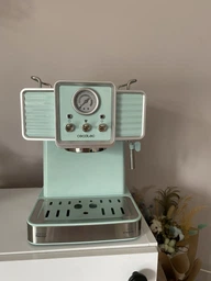 Кофеварка рожковая Cecotec Power Espresso 20 Tradizionale Светло-голубая фото от покупателей 5