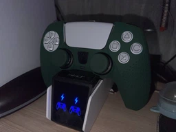Силіконовий захисний синій чохол та накладки на стіки (thumb grips) DOBE для геймпада DualSense Sony PlayStation 5 консолі PS5 / PS5 Slim (Disk Drive / Digital Edition) фото від покупців 1