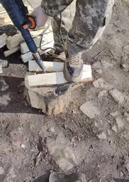 Дровокол сверло насадка-конус морковка для дрели и перфоратора 36 мм фото от покупателей 1