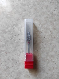 Фреза твердосплавна Nail Drill для зняття гель-лаку (Конус) 274 140 060 (червона насічка)