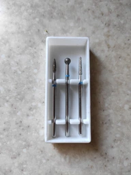 Стартовий набір фрез Nail Drill Set-1 Blue для щільної кутикули (3 фрези, середня абразивність) фото от покупателей 2