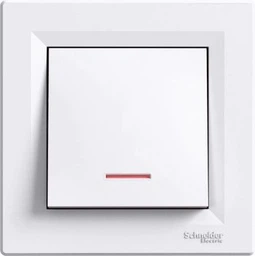 1-клавишный выключатель Schneider Electric Asfora с подсветкой самозажимной Белый с рамкой (EPH1500121) фото от покупателей 2