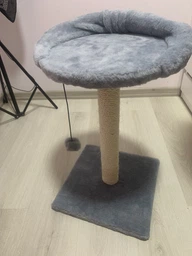 Когтеточка Lucky Pet Прана, серый, 33х33х50см фото от покупателей 11