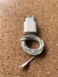 Мережевий зарядний пристрій для Apple IPhone 8/Х/11/12/13/14/ Pro/ProMax і Кабель Type-C to Lightning + Блок Type-C 20W USB-C Power AdapterUSB-C to Lightining 1м Foxconn Білий