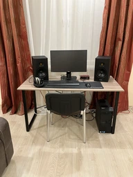Компьютерный стол Ferrum-decor Дейв 75x140x70 черный ДСП Дуб Сан-Марино 16мм фото от покупателей 14