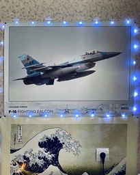 Постер CP F-16 Fighting Falcon, Авіація 84х60 см (260)