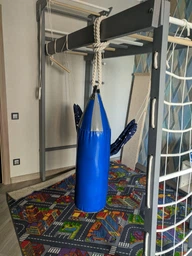 Боксерська груша для боксу дитяча шоломоподібна ПВХ OSPORT Lite 95см (OF-0056) Синя