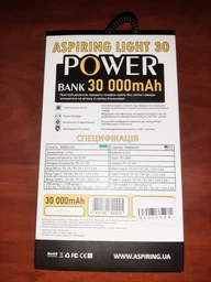 УМБ Aspiring Light 30 PD 22.5W 30000mAh