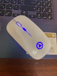 Беспроводная мышь FlyBat A2 Белая 1600 dpi RGB с подсветкой