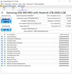 Накопитель SSD M.2 2280 2TB Samsung (MZ-V9P2T0CW) фото от покупателей 1