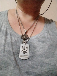 Жетон армійський з персональним гравіюванням (гравіруванням) з двох сторін Гралекс 04-012-2 фото від покупців 3