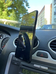 Автомобільний магнітний тримач для телефона MagSafe Air Outlet (без зарядки), GPS на повітропровід та панель, чорний (YS1001999) фото від покупців 13