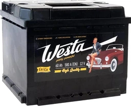 Автомобильный аккумулятор WESTA 6CT-60 А (0) standard фото от покупателей 1