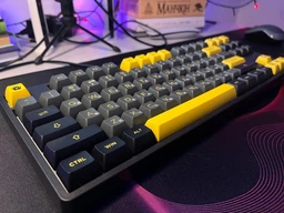 Механічна бездротова (Bluetooth +2.4G) з HOT SWAP клавіатура AKKO 5087B Plus Black & Gold 87Key, CS Silver, УКР/АНГЛ, RGB, Чорний фото від покупців 17
