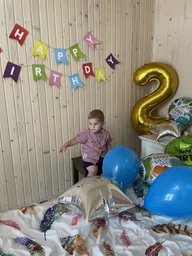 Паперові Прапорці Happy Birthday Різнокольорові фото від покупців 2