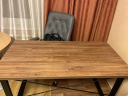 Письменный стол Ferrum-decor Драйв 750x1200x700 Черный металл ДСП Белый 32 мм (DRA211)