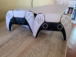 Силіконові накладки на аналогові стіки Honson для джойстика PS5 Dualsense чорні з бірюзовою окантовкою 2 шт