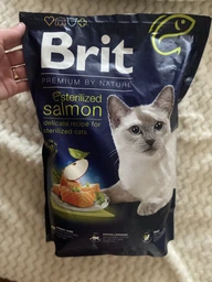 Корм Brit Premium by Nature Cat Sterilized Salmon сухой с лососем для стерилизованных котов 1.5 кг фото от покупателей 13