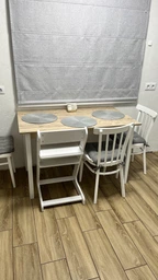 Стіл кухонний Ferrum-decor Маріо 75x120x70 Білий ДСП Бетон 16мм (MAR0035)