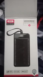 Повербанк зі швидкою зарядкою XO PR159 60000mAh 22.5W з ліхтариком чорний