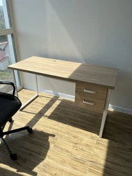 Комп'ютерний стіл Ferrum-decor Дакота 76x140x60 чорний ДСП Дуб Сан-Маріно 32мм