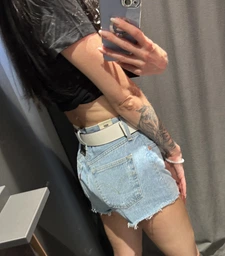 Джинсовые шорты женские Levi`s 501 Original Short Luxor Heat 56327-0086 30 Голубые (5400816883463)