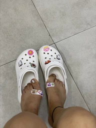 Женские кроксы Crocs Mega Crush Clog Bone M5W7-37-24 см 207988 фото от покупателей 10