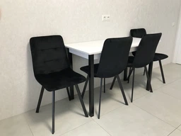 Компьютерный стол Ferrum-decor Дейв 75x100x60 черный ДСП Дуб Сонома 32мм