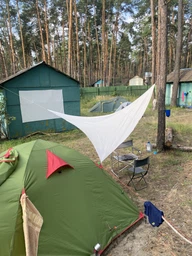 Тент-парус Jumi Garden солнцезащитный 3,6 х 3,6 х 3,6 м песочный фото от покупателей 2