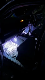 Автомобільна RGB підсвітка Bluetooth в салон автомобіля з мікрофоном для килимків + світломузика управління з телефону фото від покупців 7