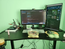 Стол с электрорегулировкой высоты RZTK eDesk RGB Carbon 2 1200 х 600 мм фото от покупателей 17