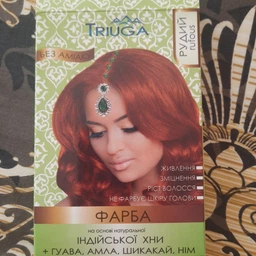 Натуральна фарба для волосся на основі хни Triuga Herbal Чорна 25 г (8908003544229) фото від покупців 2