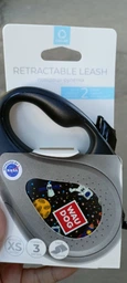 Поводок-рулетка для собак WAUDOG R-leash, рисунок "NASA", XS, до 12 кг, 3 м, светоотражающая лента