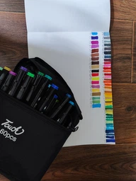 Двосторонні маркери для малювання, скетчингу Raven Touch Colors 262 кольора