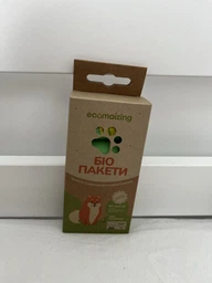 Біорозкладані пакети Ecomaizing для прибирання за тваринами 4 рулони 60 пакетів (4820253430012) фото від покупців 2