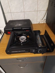 Газовий пальник портативна туристична плитка з п'єзопідпалом Portable Gas Stove BK-167A газова горілка + адаптер під балон плитка п'єзо в пластиковому кейсі