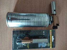 Газовий пальник латунний з керамічним соплом п'єзопідпалом ціліснометалевий Ø22 мм 155 мм (m60-tq-803) фото від покупців 6