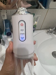 Ирригатор для чистки зубов/полости рта портативный с аккумулятором Oral Irrigator на 240 мл белый (GS-114567) фото от покупателей 15