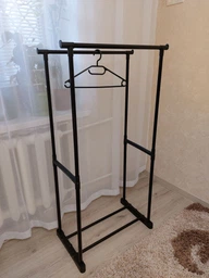Телескопическая стойка-вешалка для одежды Double Pole Clothes Horse R29746