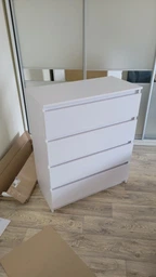 Комод с 4 ящиками Лофт КМД-06 Ш 803 / В 998 / Г 402 мм Белый, Nikoshop фото от покупателей 6