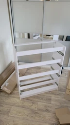 Комод с 4 ящиками Лофт КМД-06 Ш 803 / В 998 / Г 402 мм Белый, Nikoshop фото от покупателей 5